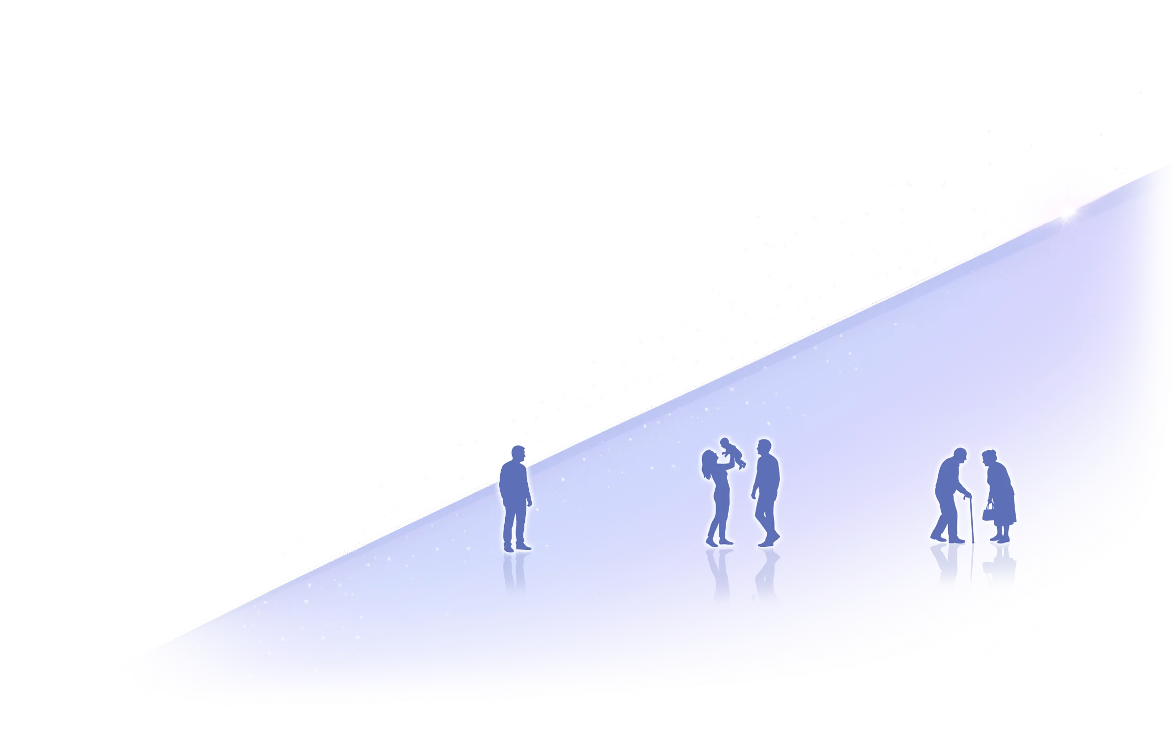 人生とともに生命情報が積み重なっていくイメージ